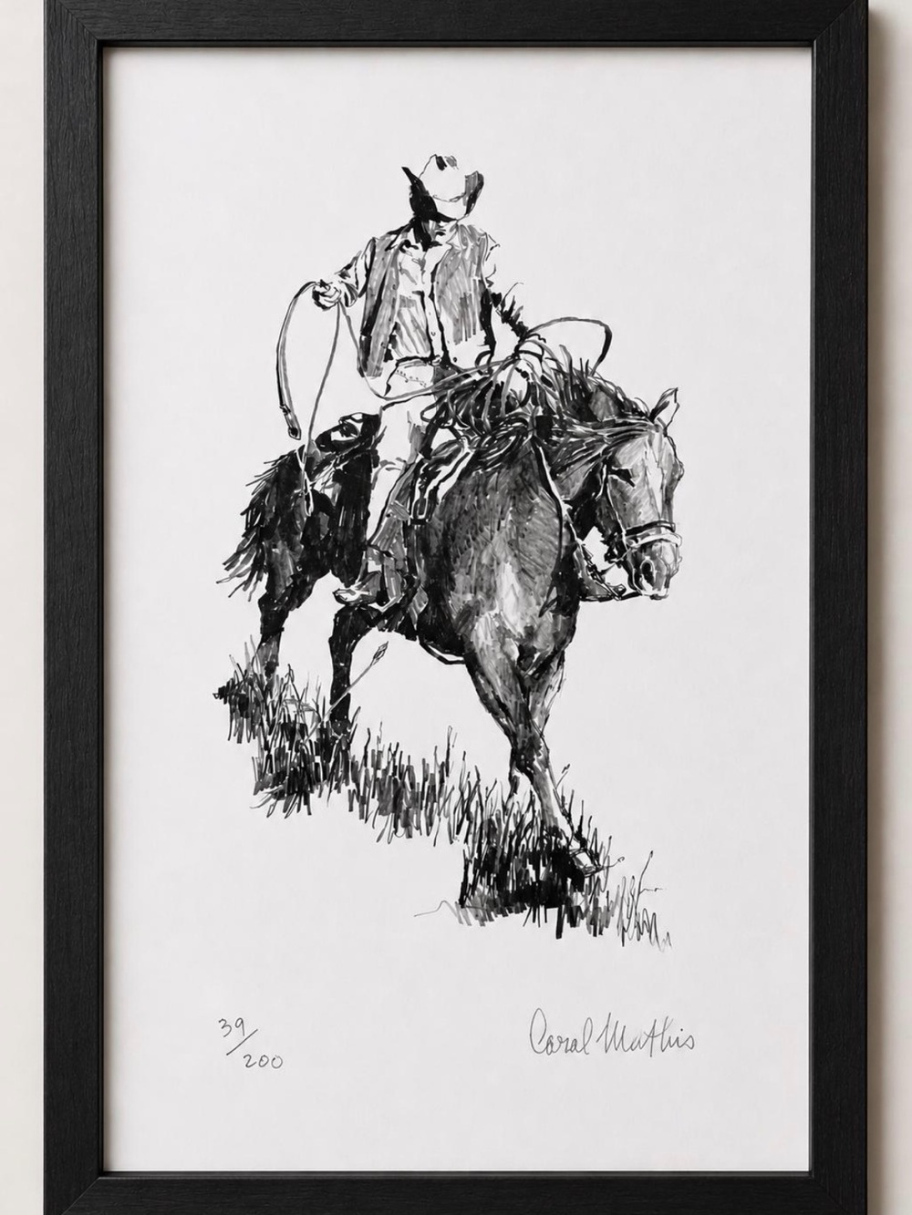 Cowboy Print 11.5” x 18”
